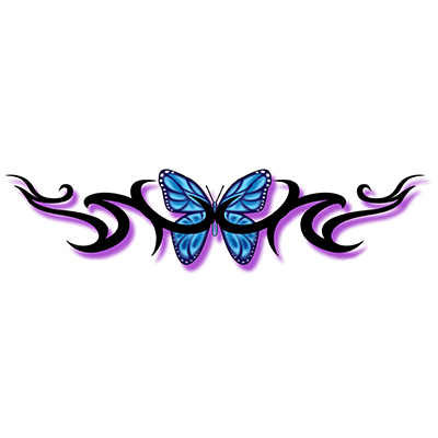 Lower Back Fairy Design Water Transfer Temporary Tattoo(fake Tattoo) Stickers NO.10795